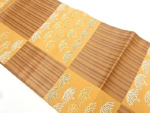 リサイクル　竹笹模様織り出し名古屋帯